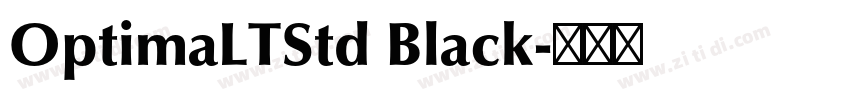 OptimaLTStd Black字体转换